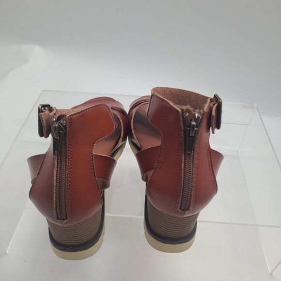 NWOB  MIA Lauri Wedge Sandal Cognac Size 10M - Picture 4 of 8